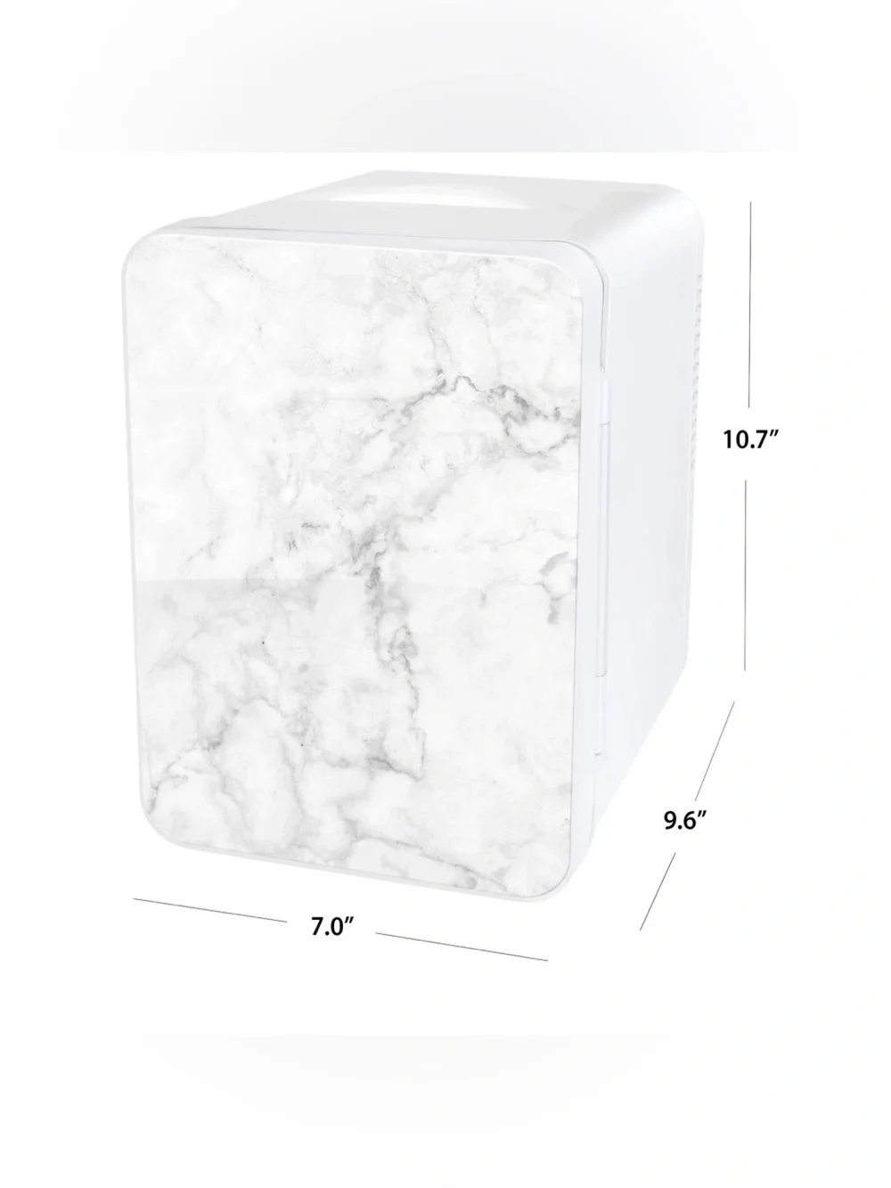 NIB Personal Chiller Mini Fridge Cooler & Warmer Marble Print AC/DC